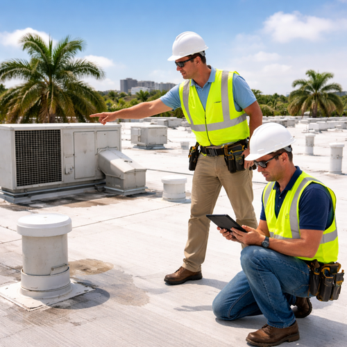 commercial roof inspection