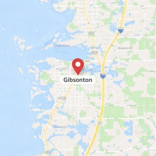 gibsonton, fl map