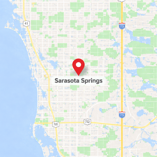 sarasota springs on a map